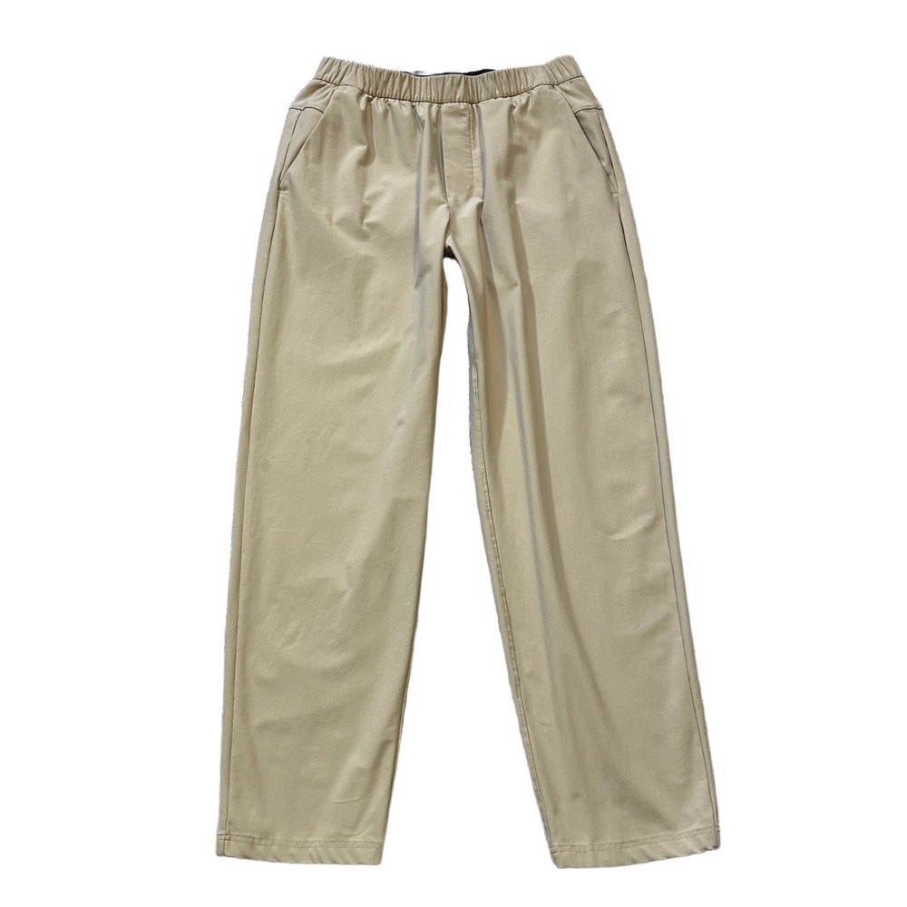 Lululemon Mens ABC Pull On Pant‎ Size Medium Beige Elastic Waist Commuter Travel
